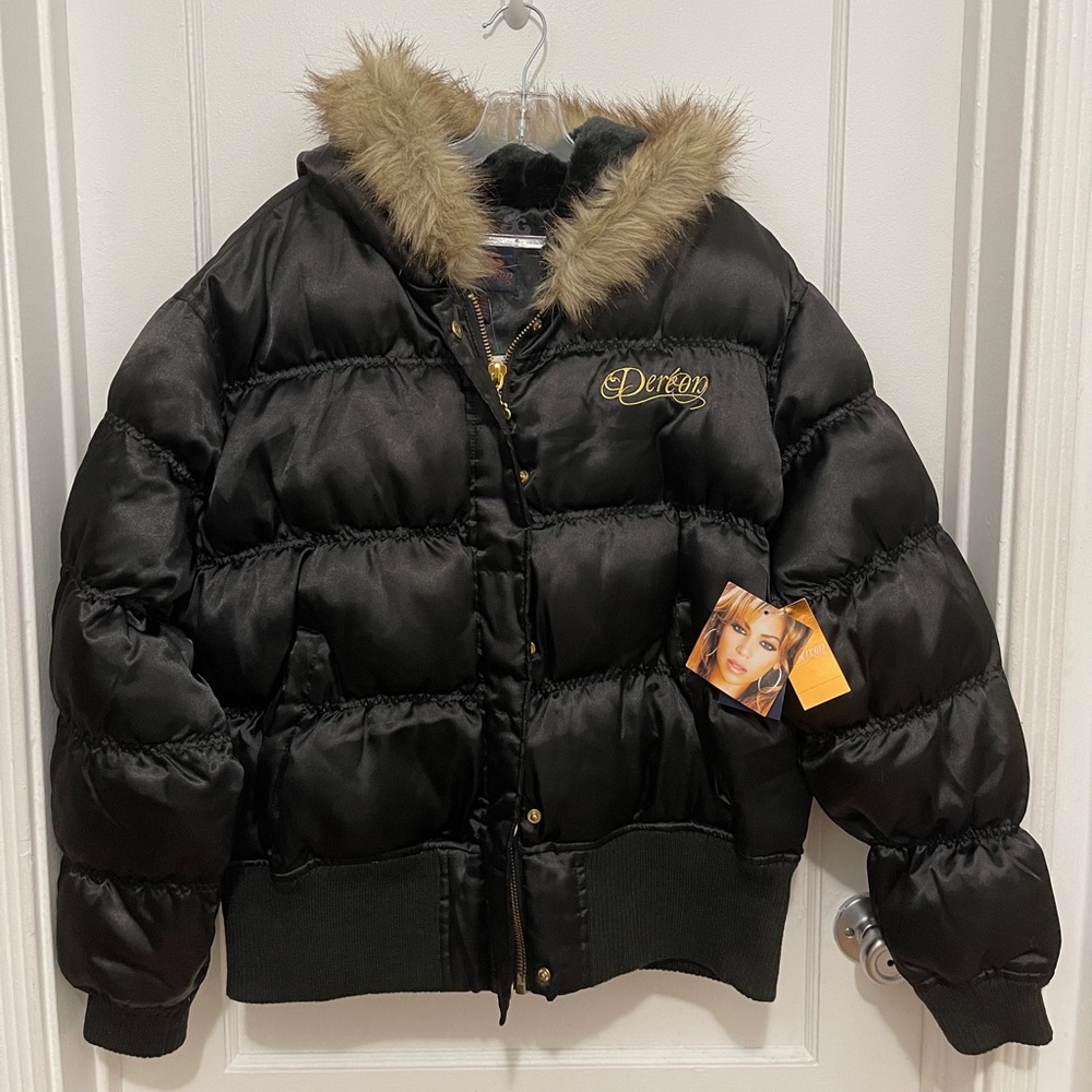 2004 Dereon by Beyonce Black and Gold Jacket